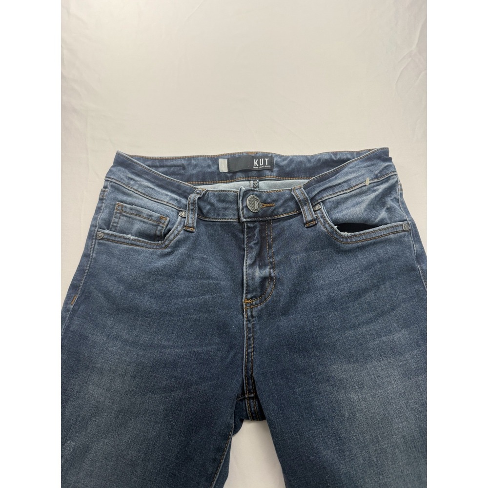 KUT From The Kloth Size 4 Donna Ankle Skinny Jeans Dark Wash Stretch Denim - Picture 2 of 9